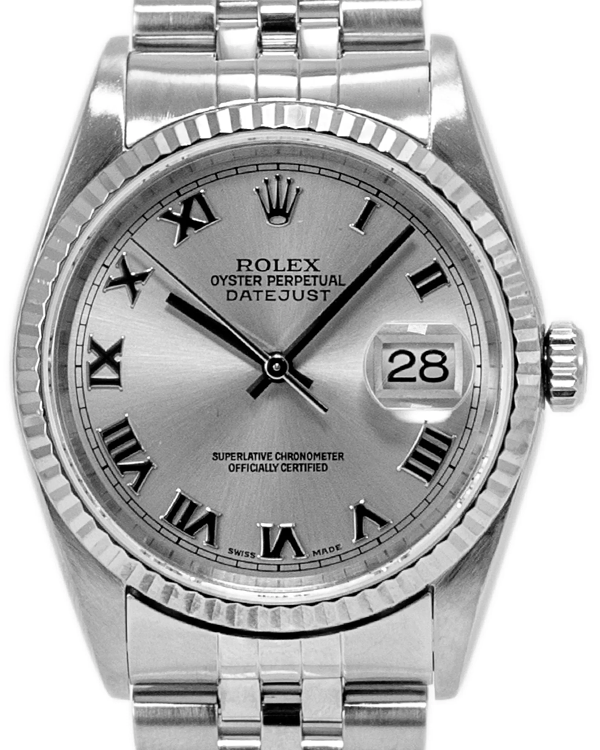 2005 (F Serial) Rolex Datejust 36MM Grey Dial Jubilee Bracelet (16234)