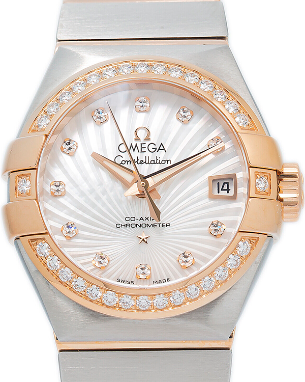 Omega Constellation 27MM Mother Of Pearl Dial Two-Tone Bracelet (123.25.27.20.55.001)