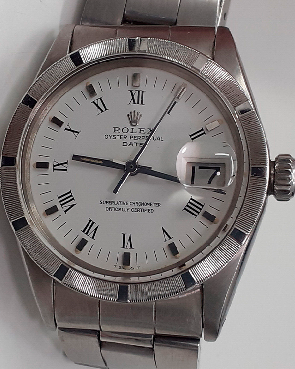 Rolex Oyster Perpetual Date 34MM White Dial Steel Bracelet (1501)