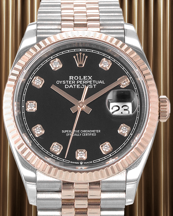 Rolex Datejust 36MM Black Dial Two-Tone Jubilee Bracelet (126231)