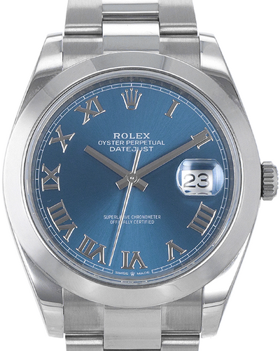 2019 Rolex Datejust 41MM Blue Dial Oyster Bracelet (126300)