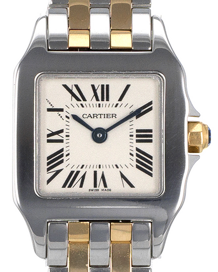 Cartier Santos Demoiselle 20MM Quartz Silver Dial Two-Tone Bracelet (W25066Z6)