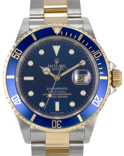 2005 Rolex Submariner Date "Bluesy" 40MM Blue Dial Two-Tone Bracelet (16613)