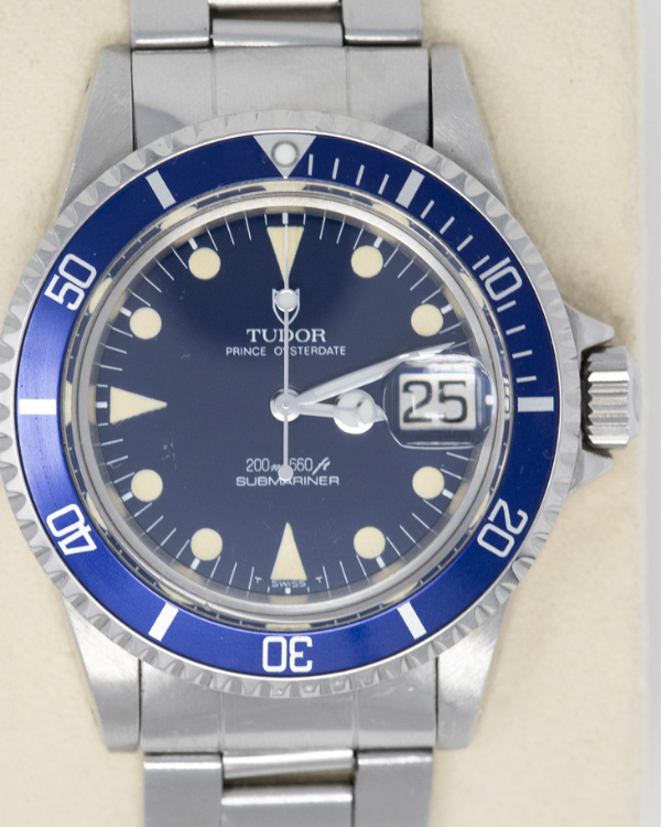 1984 Tudor Submariner Prince Oysterdate Vintage 40MM Steel Blue Dial (M76100)