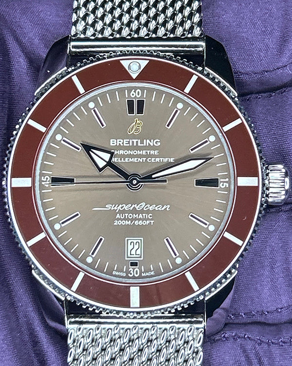 2018 Breitling Superocean Heritage II "Copperhead" 46MM Bronze Dial Steel Bracelet (AB202033/Q618)