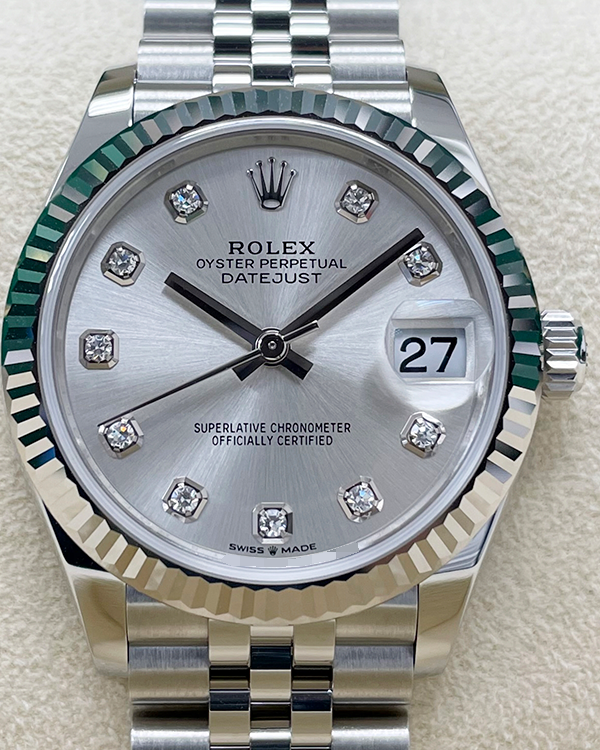 2023 Rolex Datejust 31MM Silver Dial Jubilee Bracelet (278274)