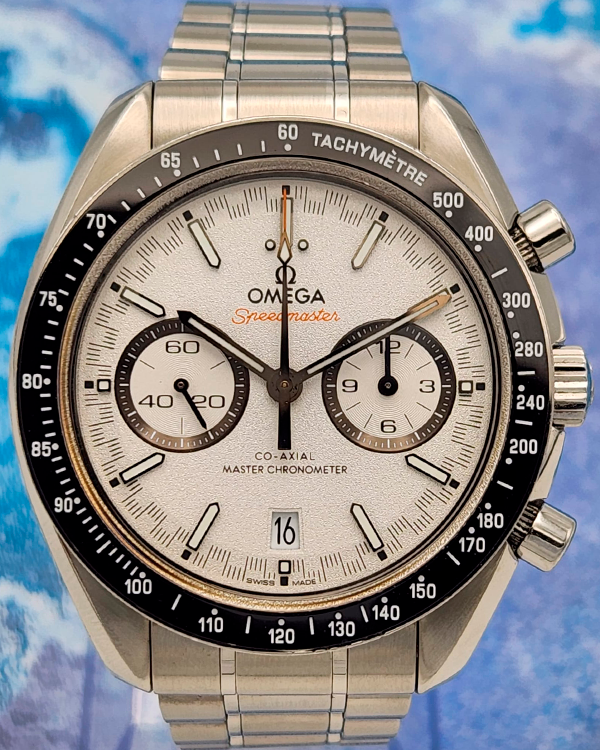 Omega Speedmaster Racing 44.25MM White Dial Steel Bracelet (329.30.44.51.04.001)