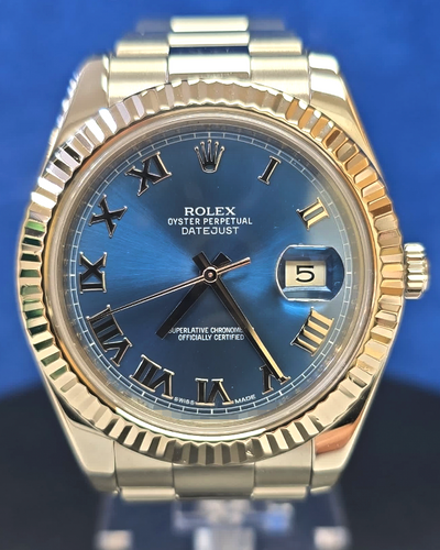 Rolex Datejust II 41MM Blue Dial Oyster Bracelet (116334)