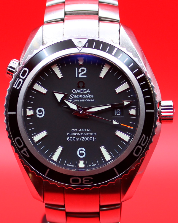 Omega Seamaster Planet Ocean 45.5MM Black Dial Steel Bracelet (2200.50.00)