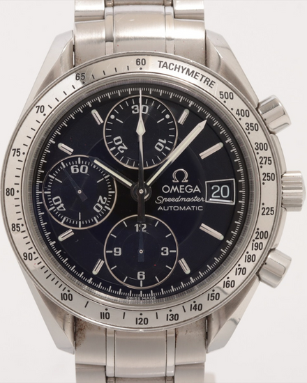 Omega Speedmaster Date 39MM Black Dial Steel Bracelet (3513.50.00)