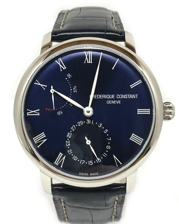 2024 Frederique Constant Slimline 40MM Blue Dial Leather Strap (FC-723NR3S6)