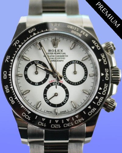 2024 Rolex Cosmograph Daytona "Panda" 40MM White Dial Oyster Bracelet (126500LN)