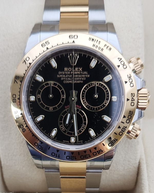 2023 Rolex Cosmograph Daytona 40 Two-Tone Black Dial (116503)