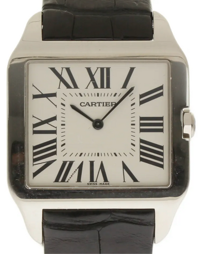 Cartier Santos Dumont 35MM White Gold Silver Dial (W2007051)