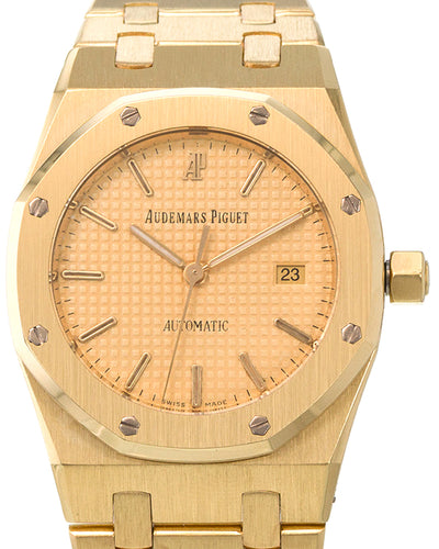 Audemars Piguet Royal Oak 36MM Champagne Dial Yellow Gold Bracelet (14790BA)