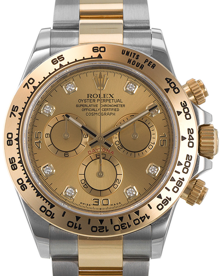 2021 Rolex Cosmograph Daytona 40MM Champagne Dial Two-Tone Oyster Bracelet (116503)