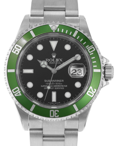 2005 Rolex Submariner Date "Kermit" 40MM Black Dial Oyster Bracelet (16610LV)