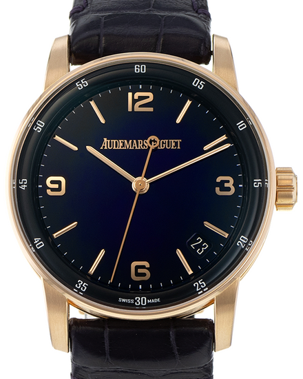 Audemars Piguet Code 11.59 41MM Purple Dial Leather Strap (15210OR.OO.A002KB.02)