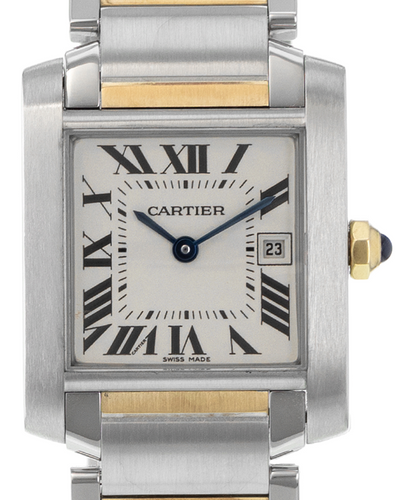 Cartier Tank Française 25MM Quartz Silver Dial Two-Tone Bracelet (W51012Q4)