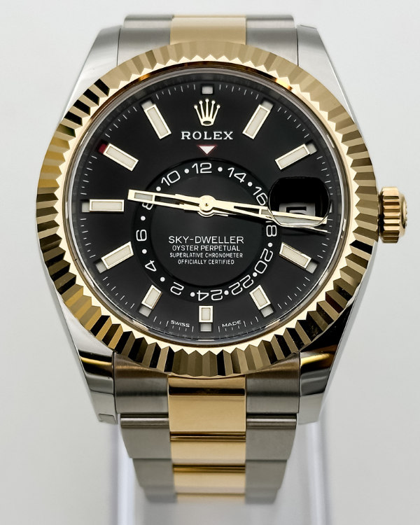 2023 Rolex Oyster Perpetual Sky-Dweller Two-Tone Oystersteel Black Dial (326933)