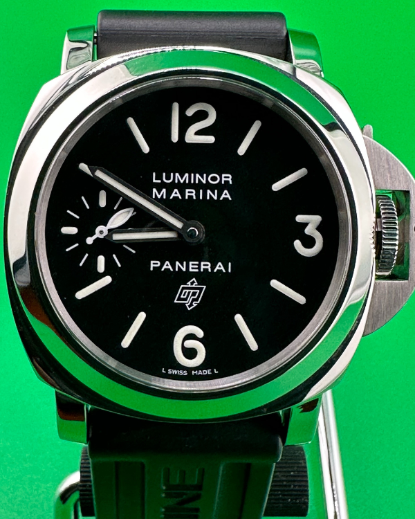 Panerai Luminor Marina 44MM Black Dial Rubber Strap (PAM00005)