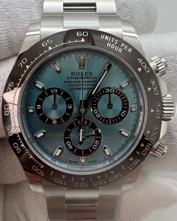 Rolex Cosmograph Daytona 40MM Blue Dial Platinum Oyster Bracelet (116506)