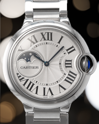 2021 Cartier Ballon Bleu 37MM Silver Dial Steel Bracelet (WSBB0050)