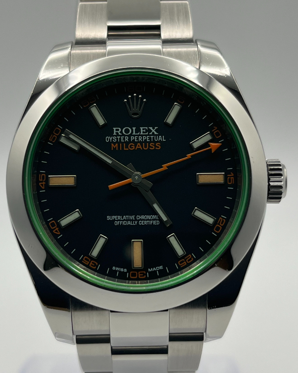 2013 Rolex Milgauss 40MM Black Dial Oyster Bracelet (116400GV)