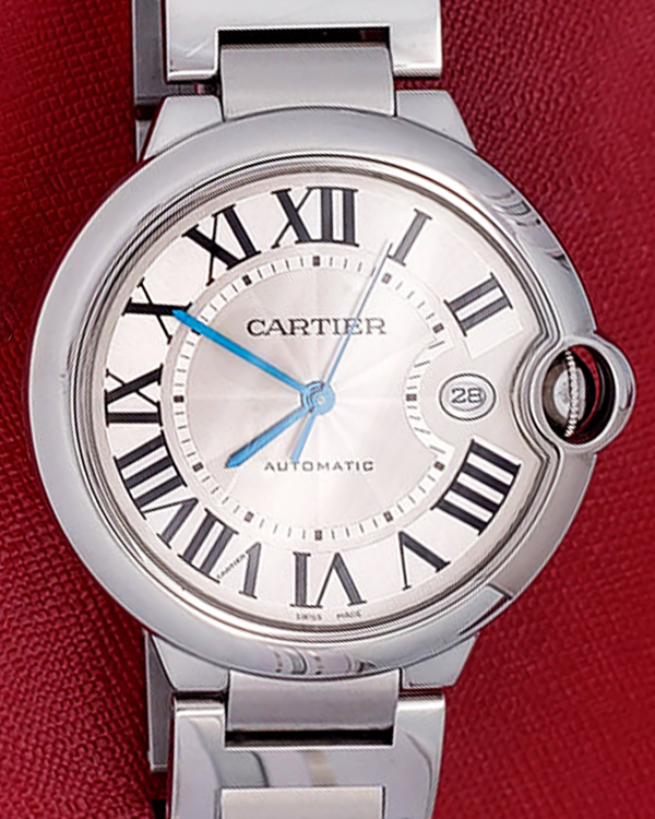 2016 Cartier Ballon Bleu De Cartier 42MM Silver Dial Steel Bracelet (W69016Z4)