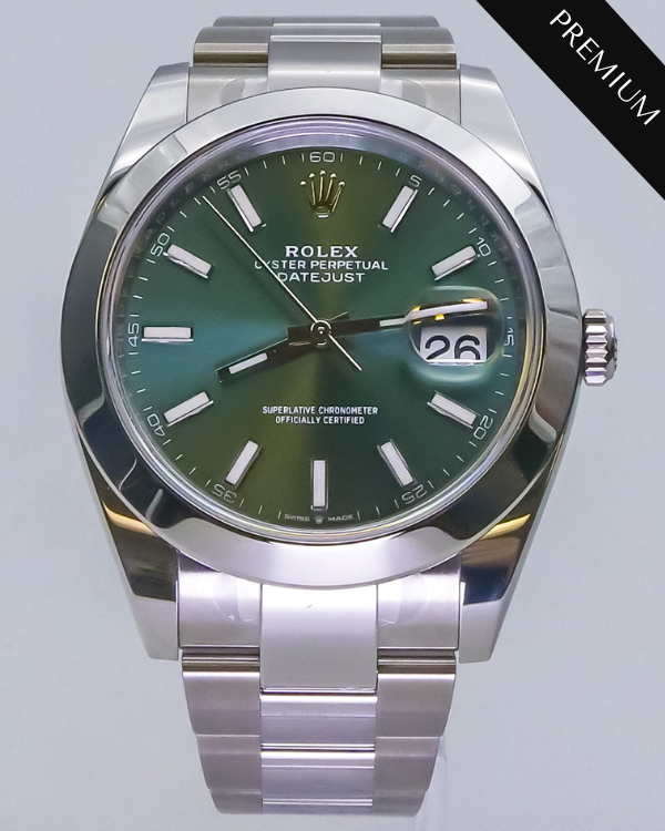 2023 Rolex Datejust 41 Oystersteel Mint Green Dial (126300)