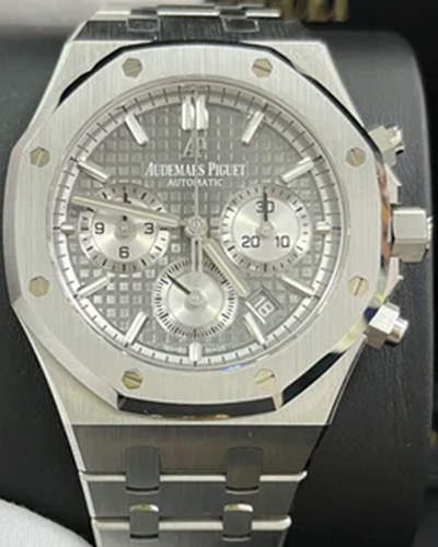 2021 Audemars Piguet Royal Oak Chronograph 38MM Grey Dial Steel Bracelet (26315ST.OO.1256ST.02)