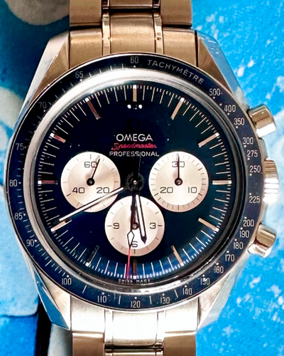 2021 Omega Speedmaster "Tokyo 2020" 42MM Blue Dial Steel Bracelet (522.30.42.30.03.001)