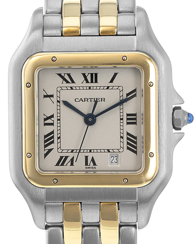 Cartier Panthère De Cartier 27MM Quartz Silver Dial Two-Tone Bracelet (183949)