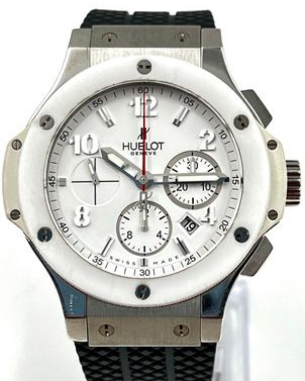 Hublot Big Bang Chronograph 44M Strap Steel White Dial (301.SE.230.RW)