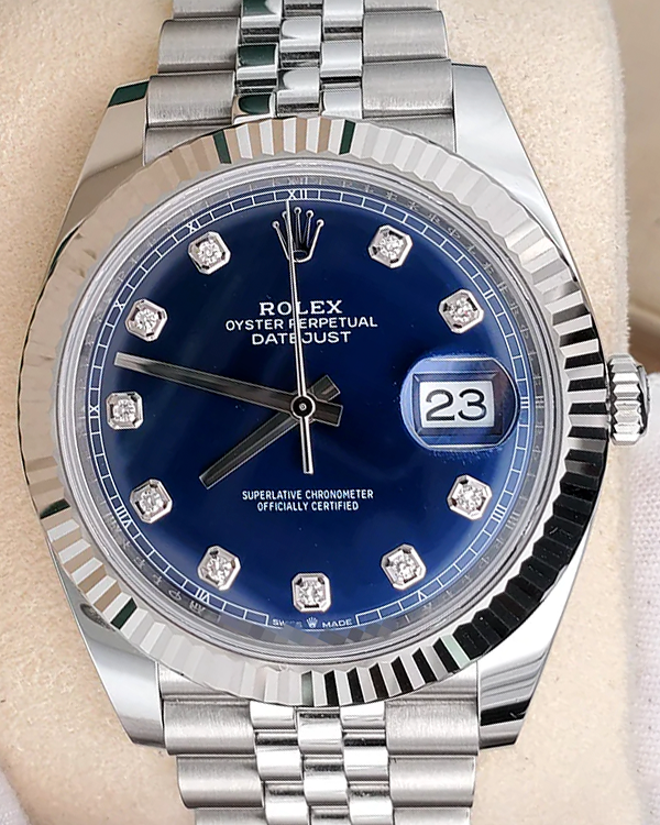 2021 Rolex Datejust 41MM Blue Dial Jubilee Bracelet (126334)