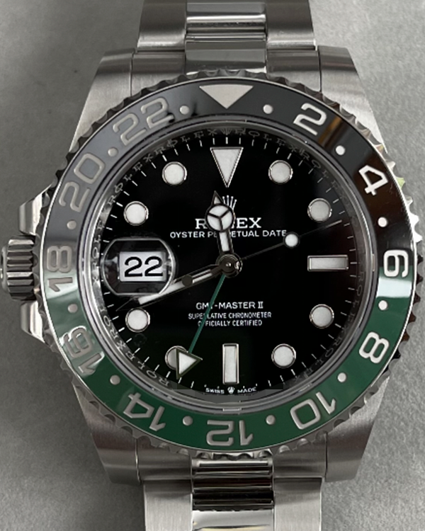 2023 Rolex GMT-Master II "Sprite" 40MM Black Dial Oyster Bracelet (126720VTNR)