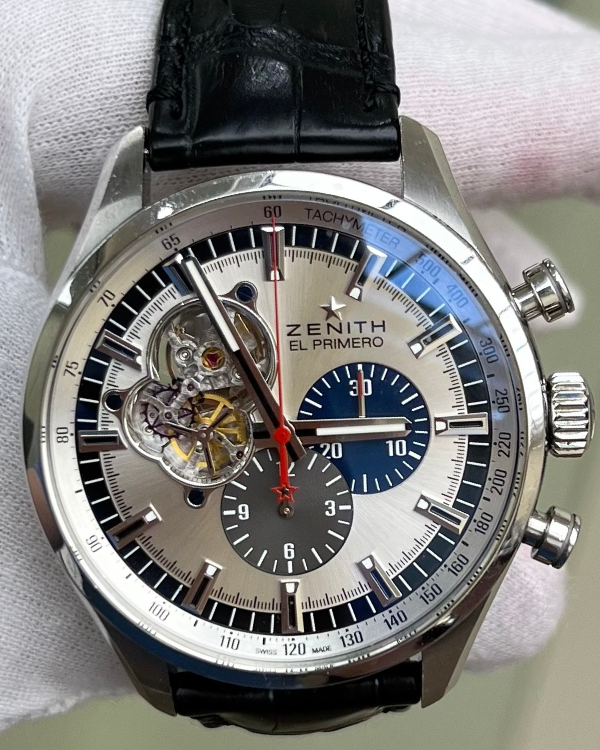 2016 Zenith El Primero Chronomaster 1969 45MM Steel Silver Dial (03.2520.4061)