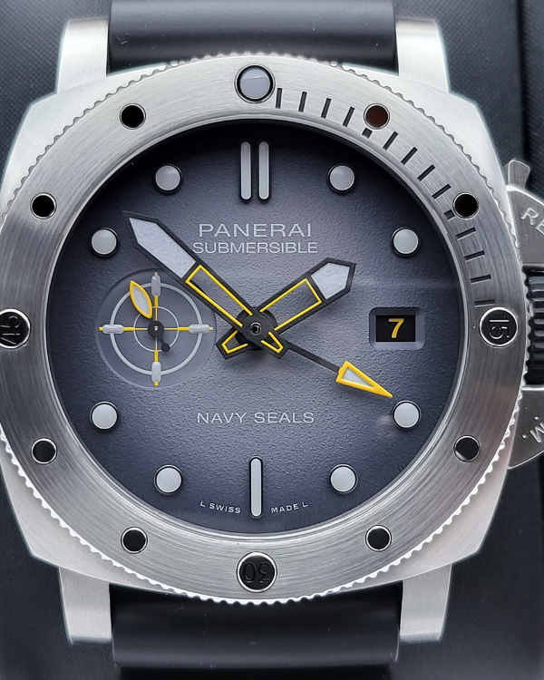 2023 Panerai Submersible GMT Navy Seals Steel Grey Dial (PAM01323)