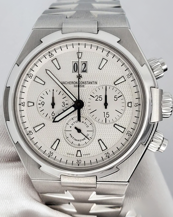 2011 Vacheron Constantin Overseas Chronograph  42MM Silver Dial Steel Bracelet (49150/B01A-9095)