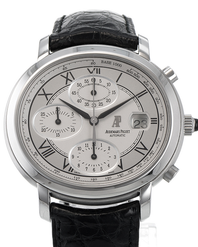 Audemars Piguet Millenary 41MM Silver Dial Leather Strap (25822ST.OO.D001CR.01)