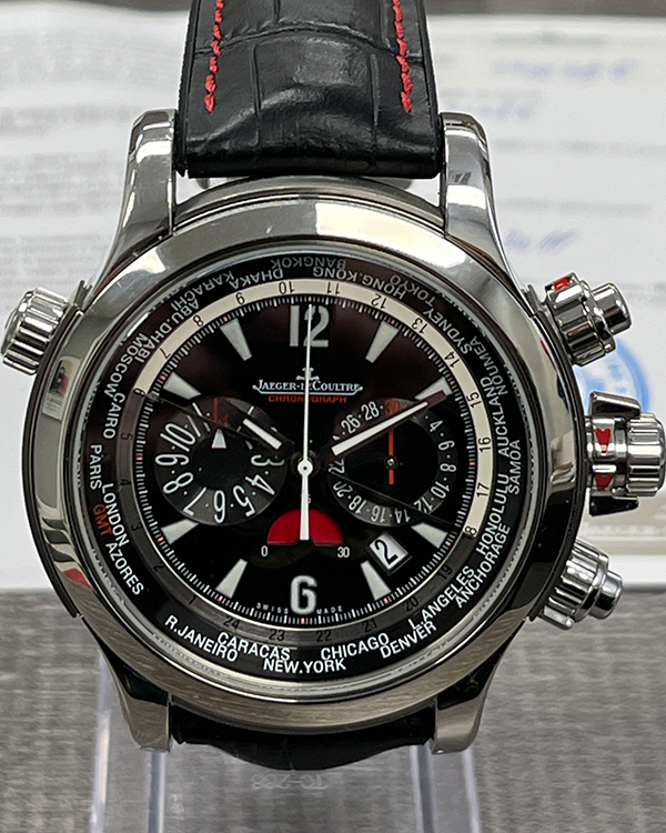 2011 Jaeger-LeCoultre Master Compressor Extreme World Chronograph 46MM Black Dial Leather Strap (150.8.22 Q1768470)