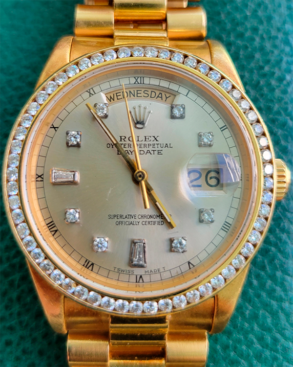 1980 (6.5 Serial) Rolex Day-Date 36MM Champagne Dial President Bracelet (118238)