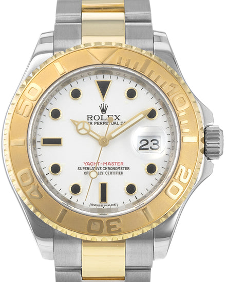 2007 (Z Serial) Rolex Yacht-Master 40MM White Dial Two-Tone Oyster Bracelet (16623)