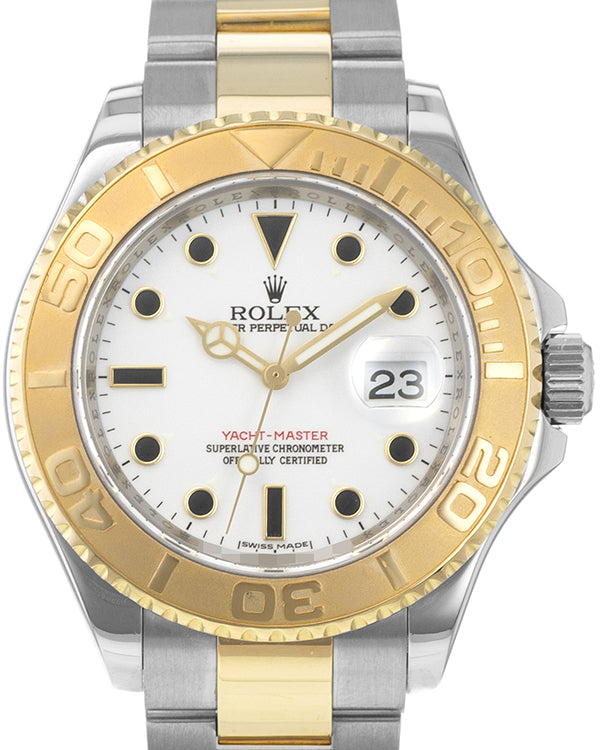 2007 (Z Serial) Rolex Yacht-Master 40MM White Dial Two-Tone Oyster Bracelet (16623)