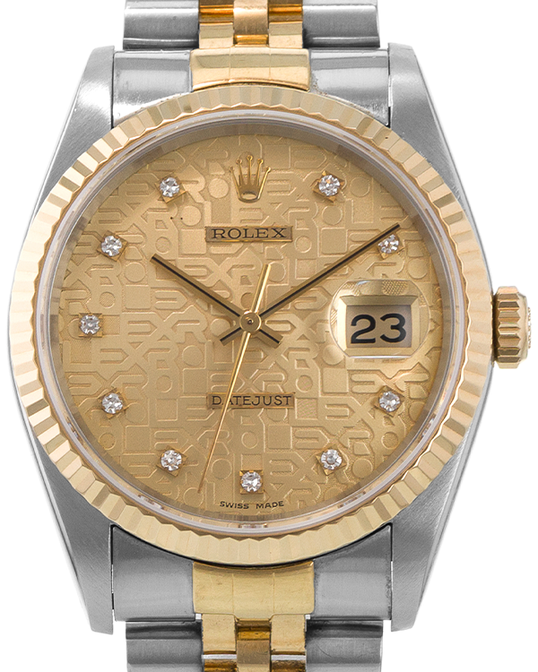 Rolex Datejust 36MM Champagne "Jubilee" Dial Two-Tone Jubilee Bracelet (16233)