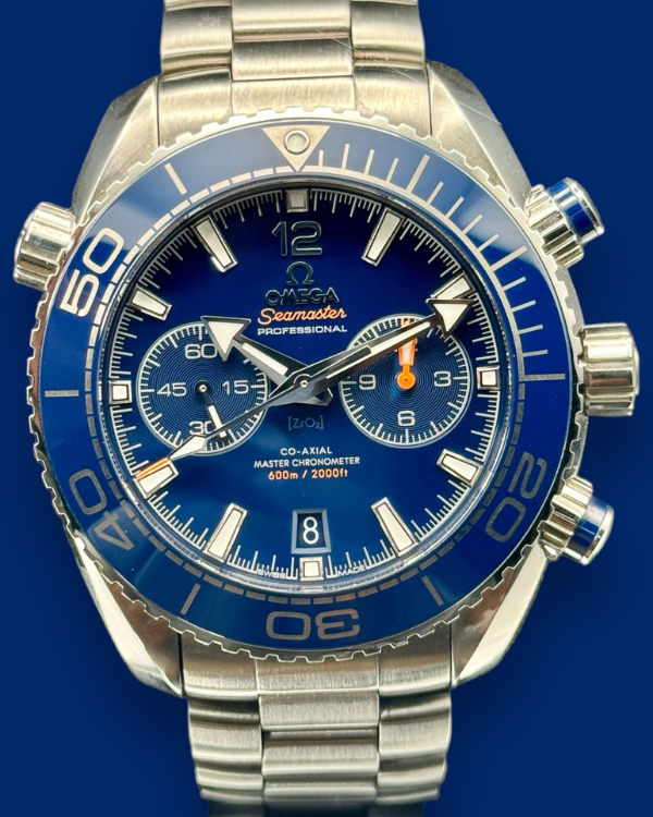 2022 Omega Seamaster Planet Ocean 600M 45.5MM Blue Dial Steel Bracelet (215.30.46.51.03.001)