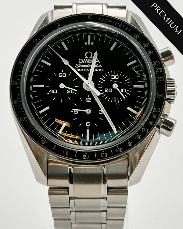 No Reserve - Omega Speedmaster Professional Moonwatch Steel Black Dial (3570.50.00)