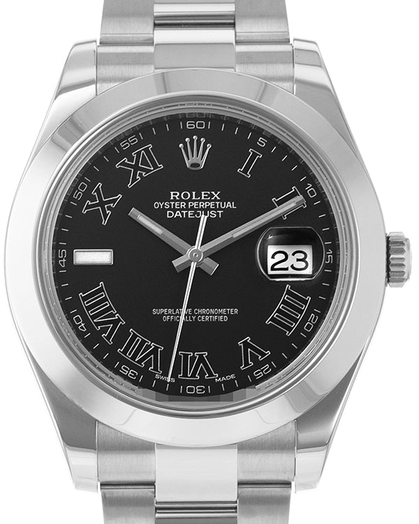 Rolex Datejust II 41MM Black Dial Oyster Bracelet (116300)