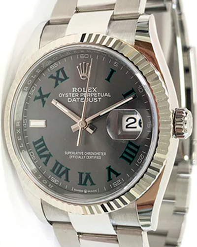 2024 Rolex Datejust "Wimbledon" 36MM Slate Dial Oyster Bracelet (126234)