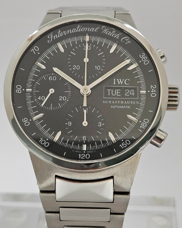 IWC GST Chronograph 40MM Black Dial Steel Bracelet (IW3707)